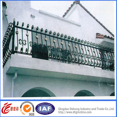 Cerca al por mayor modificada para requisitos particulares del balcón del hierro labrado / verja del balcón
