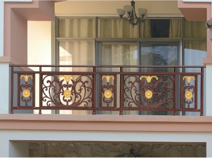 Esgrima de balcón de hierro forjado