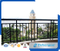 Barandilla exterior de aluminio para balcón / Barandilla decorativa de balcón de hierro forjado galvanizado